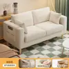 Sofá para vivienda de alquiler, dormitorio, tienda de ropa, apartamento sencillo, sala de estar, sofá de tela de dos plazas, tres plazas moderno para espacios pequeños