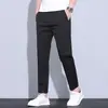 Pantalones Cortos de Verano Finos para Hombre 2026 Nuevos Pantalones Casuales de Seda de Hielo Transpirables Ajustados Rectos