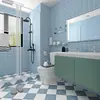 Pegatinas Antideslizantes para Piso de Baño Impermeables y Resistentes al Desgaste Papel Tapiz Autoadhesivo para Baño Pegatinas de Renovación para Piso de Cocina