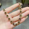 Pulsera Exquisita Versátil Colorida de Circonita de Lujo Ligero con un Toque de Nicho de Alta Gama, Joyería de Cuentas Estilo Bosque, Nuevo Accesorio de Moda 2026