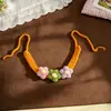 Conjunto tejido popular transfronterizo para gato mascota, sombrero, disfraz de fiesta para perro, decoración de primer cumpleaños para cachorro, babero