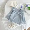 Camiseta de Niña para Primavera y Otoño, Camiseta Base Ribeteada de Estilo Coreano de Moda para Bebés y Niños, Camiseta Base para Bebé