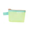 Nueva Bolsa Simple Pequeña para Guardar Labiales Bolsa Transparente de Visión Clara Bolsa de Malla Color de Contraste Bolsa para Llaves Cartera para Monedas Bolsa de Almacenamiento