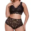 Conjunto Europeu e Americano Transfronteiriço Sexy de Lingerie Renda Camisola Shorts Tamanho Plus Meia-Noite Apaixonada Transparente para Provocar