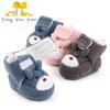 Otoño e invierno Zapatos de algodón de terciopelo para bebé zapatos de bebé suela suave antideslizante zapatos para niño pequeño zapatos de bebé zapatos de algodón zapatos cálidos 2525