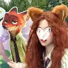 Zootopia 2 Nick Policial Chapéu de Aba Larga Faixa de Cabelo de Raposa Acessório de Cabelo Faixa de Cabelo para Adulto Acessório de Cabeça Infantil