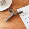Pinza de Tiburón Acrílica Marrón Grande Estilo Coreano de Verano Pinza Cuadrada Pasador Elegante para la Parte Trasera de la Cabeza Pasador de Gama Alta