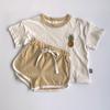 [Envío gratis] Ropa coreana para niños 2022 verano nuevo traje de bebé de dibujos animados bebé algodón dos piezas ropa de verano