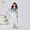 Conjunto de Verano para Niñas 2026 Nuevo Estilo Moda Chic Elegante Estilo Coreano Atuendo para Niñas Grandes