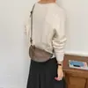 Bolso de sillín con diseño de correa de un solo hombro, bolso cruzado nuevo, moderno y elegante, adecuado para el trayecto diario de otoño, nicho y exquisito de 2026