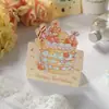 Feliz Cumpleaños Pastel de Cumpleaños de Dibujos Animados Tarjeta Ins Luna Llena Tarjeta de Cumpleaños Tarjeta Decorativa Hecha a Mano DIY Primer Cumpleaños del Bebé