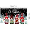 Serie de telones de Navidad más vendidos de Temu transfronterizos, con impresiones de alta definición de Papá Noel, gnomos y decoraciones festivas