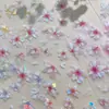 YITU Casca de Formiga Flor Dupla Adesivo para Nail Art Flor Exquisito Simples Brilho Estilo Chinês Adesivo Decorativo YT5423