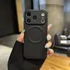 Funda magnética de cuero liso para teléfono compatible con iPhone 17 Pro Max, minimalista y resistente a caídas, diseño premium Apple 18, funda protectora 16