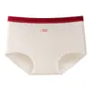 Pantaloncillos de Algodón Puro a Cuadros con Cerezas, Estilo Juvenil para Niña, 10A, Entrepierna de Algodón, Suaves y Transpirables, tipo Boxer Brief que se ajusta a la cadera