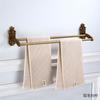 Toallero Antiguo de Pared sin Perforaciones Transfronterizo, Juego de Barra de Toalla Retro, Espacio de Baño, Aluminio Espacial, Jabonera de Malla, Estante para Pañuelos