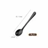 Colher Redonda Pequena de Aço Inoxidável 304 7,5cm Colher de Tempero Colher de Café Ninho de Pássaro Sobremesa Sorvete