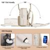 Cross-border nova mochila de moda feminina de grande capacidade USB Laptop Backpack bolsa de viagem portátil bolsa escolar