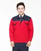 Conjuntos de ropa de trabajo personalizables, incluyendo uniformes de manga larga, duraderos y resistentes al desgaste tanto para hombres como para mujeres, disponibles para venta al por mayor; también incluye ropa de trabajo para soldadura