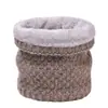 Bufanda de Invierno Gruesa de Doble Capa con Forro Polar, Cuello Alto, Informal, Versátil para Exteriores, Cálida, de Punto, para Hombres y Mujeres