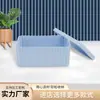 Caja de Almacenamiento con Tapa, Cesta de Almacenamiento para Bocadillos y Artículos Varios de Escritorio para el Hogar, Caja de Almacenamiento de Plástico Larga, Caja de Almacenamiento