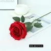 Flores Artificiais de Veludo Dourado Rosa de Alta Qualidade para Decoração de Casa e Casamento, Flores Artificiais Acabadas, Venda por Atacado
