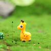 Musgo micro paisagem decoração de planta suculenta decoração de boneca tamanho pequeno resina veado sika material DIY