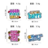 Broches Personalizados de la Serie del Alfabeto Inglés, Insignias de Frases en Inglés Coloridas y Geniales, Accesorios para Ropa de Estudiantes