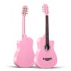 Guitarra Folk Guitarra Real Fábrica Instrumentos Musicales Comercio Exterior Guitarra Folk de 38 Pulgadas Guitarra Compuesta de Fibra de Carbono Guitarra para Principiantes