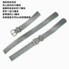 Abrigo Cortavientos para Mujer Cuello Hebilla Accesorios Botones Negro Cinturón Hebilla Metálica Correa de Manga Hebilla de Cuero