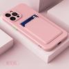 Adecuado para Funda de iPhone 17 17 Pro Max Soporte para Tarjeta Apple Cubierta Protectora 16 Plus Botones con Sensación de Piel 15 Tpu