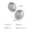 Brincos Quadrados Geométricos Clássicos Ins Europeus e Americanos para Mulheres, Acabamento Escovado em Ouro 18K, Brincos Versáteis com Design Ousado
