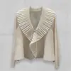 Chaqueta Miyake para Mujer 2026 Nuevo Estilo El Más Vendido Popular de Este Año Cuello en V con Lazos Ropa Protectora Solar Top Elegante Cárdigan Chic