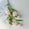 Clavel de Rama Larga Flor Artificial Flor Falsa Flor Seca Regalo para el Día de la Madre Día del Maestro Decoración de Interiores para Sala de Estar Adornos Florales