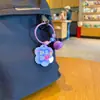 Bolsa de Regalo Pequeña Llavero Colgante Lindo Colgante de Campana Llavero Inspirador con Texto para Estudiantes Flor de Acrílico