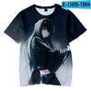 Camiseta de manga corta con estampado 3D en color, tendencia de animación popular de 2020 en la calle, ropa para niños