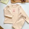 Liquidação Coleção de Roupa de Casa ~ Outono/Inverno Cor Sólida Roupa Íntima Básica para Meninos e Meninas terno Roupa de Casa Roupas e Calças de Outono para Crianças