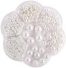 3/4/5/6/8/10/12mm Pérolas Artificiais Perfuradas Redondas Contas de Plástico Brancas Acessórios para Montagem de Joias DIY