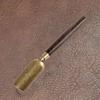 Ceremonia del Té Aguja de Té Liujunzi Pinza para Té Tenedor para Té Pluma para Levantar la Olla Cuchara para Té Juego de Cinco Piezas Herramientas para Hacer Té Madera Maciza de Ébano Estilo Zen