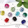Corrente de Contas Quadradas com Garras Diamantadas Transfronteiriças, Alto Valor Estético, Luxo Leve, Bolas Simples de Pérola e Diamante, Novos Acessórios de Contas Soltas Acrílicas de Alta Resistência