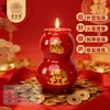Lámpara de Mantequilla Sagrada en Forma de Calabaza para Atraer Riqueza, Ofrenda para el Templo, Uso en el Hogar, Vela de Año Nuevo, Vaso de Vidrio, Lámpara de Luz Eterna