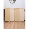 Valla de actividad de esquina de jardín de infantes tejida de bambú, pantalla pequeña de exposición, pantalla plegable, entrada, mampara móvil para habitación