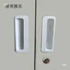 Plástico ABS Manija Oculta Hoja de Hierro Manija de Puerta de Gabinete Aleación de Aluminio Tirador Empotrado Manija de Cajón de Archivo Manija de Taquilla