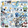 50/100 Peças de Adesivos de Graffiti Esportivo de Futebol para Cadernos, Skateboards, Malas, Garrafas de Água, Carros, Adesivos de Decoração Graffiti