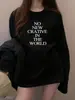 Estilo Novo Primavera e Outono Moda Americana Versátil Simples Design com Estampa de Letras Roupa Exterior Casual Tops de Manga Longa para Mulheres
