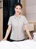 Ropa de trabajo de limpieza de propiedades, manga corta, verano, para mujer, habitación de hotel, departamento de ventas, club de limpieza, tía, traje PA de talla grande