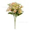 Ramo de Flores Artificiales 18 Cabezas Pintura al Óleo Lirio Flores Falsas Flores Artificiales Decoración del Hogar Lirio Artificial Adornos de Flores Falsas