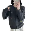 Cárdigan suéter de punto con bordado de piel de mapache para mujer, nuevo estilo otoño/invierno 2026, corte holgado, rejuvenecedor, top de punto para figuras petites
