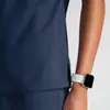 Uniformes de enfermeira hospitalar personalizados, aventais cirúrgicos para médicos, conjuntos de uniforme (scrubs) masculinos e femininos com logotipo da marca bordado