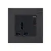 Comercio exterior Tipo 86 146 enchufe conmutador de trefilado de alambre de aluminio con doble USB estilo europeo estándar francés estilo británico con enchufe de doble USB
